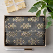 Papier Mousseline Noir et Gold Circus Series Design 18 (Cadeau)