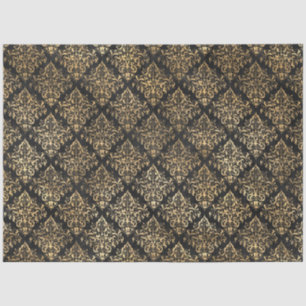 Papier Mousseline Noir et Or série Circus Design 5