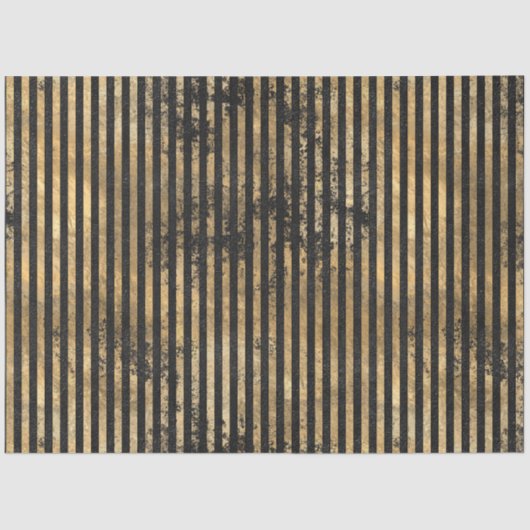 Papier Mousseline Noir et Or série Circus Design 6 (Recto)