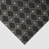 Papier Mousseline Noir et Or série Circus Design 8 (Détail)