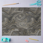 Papier Mousseline Noir et or Strata Series Design 4 (Artisanat)