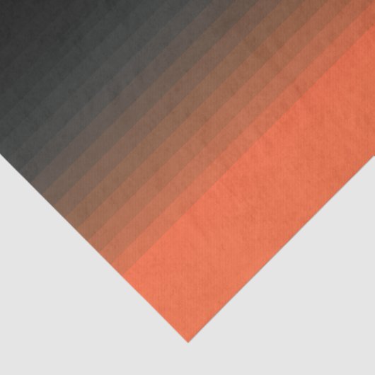 Papier Mousseline Noir et orange (Détail)