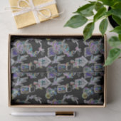 Papier Mousseline Noir Lumière Neon luire Noël Noël Claus Cluster (Cadeau)