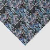 Papier Mousseline Noir Lumière Neon Lumineuse Noël Coeur et bougies (Détail)