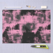 Papier Mousseline Noir rose et gris (Artisanat)