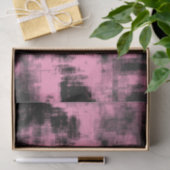 Papier Mousseline Noir rose et gris (Cadeau)