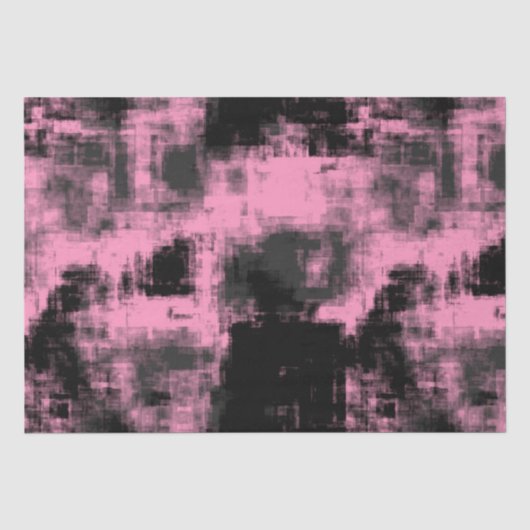 Papier Mousseline Noir rose et gris (Recto)