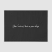 Papier Mousseline Noir - Solide - Aucun Motif (Recto)