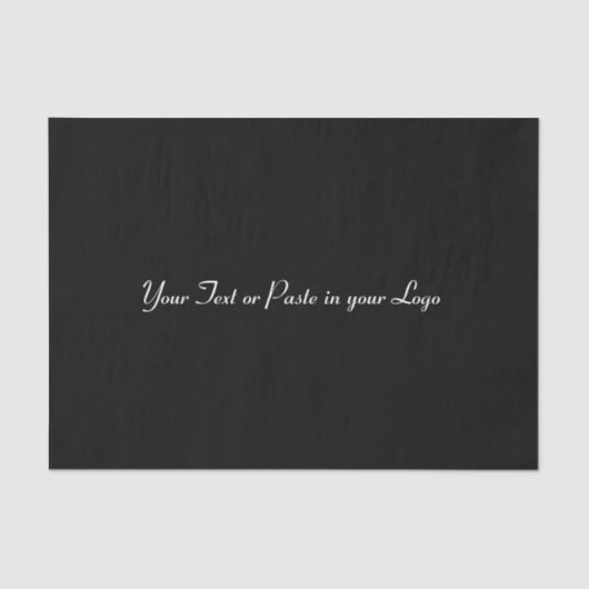 Papier Mousseline Noir - Solide - Aucun Motif (Recto)