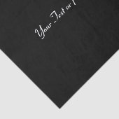 Papier Mousseline Noir - Solide - Aucun Motif (Détail)