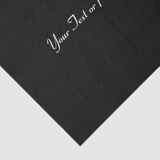 Papier Mousseline Noir - Solide - Aucun Motif (Détail)