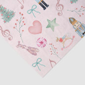 Papier Mousseline Noisette de Noël Pink Pastel Aquarelle (Détail)