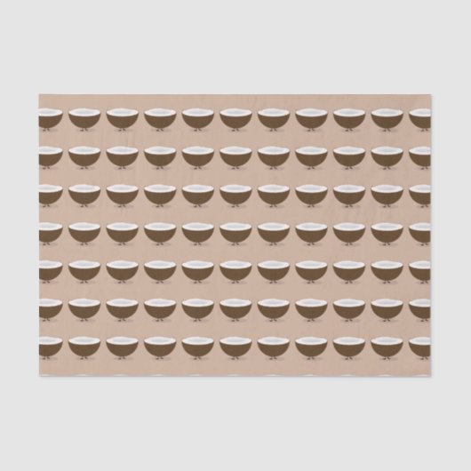 Papier Mousseline Noix de coco de sourire (Recto)