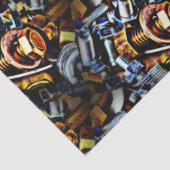 Papier Mousseline Noix et boulons Pop Art (Détail)