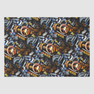 Papier Mousseline Noix et boulons Pop Art