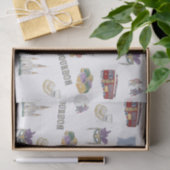 Papier Mousseline Nola Louisiana Thématique Mardi Gras (Cadeau)