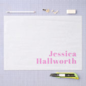 Papier Mousseline Nom commercial modifiable moderne ou prénom et pré (Artisanat)