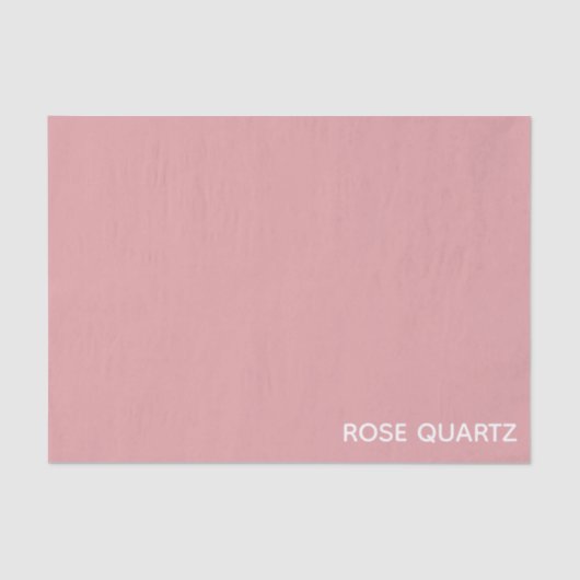 Papier Mousseline Nom de couleur rose quartz rose (Recto)