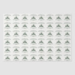 Papier Mousseline Nom de famille personnalisé Christmas Tree Farm Re<br><div class="desc">Enveloppez vos cadeaux dans le charme des vacances avec notre papier mouchoir sur mesure ! Doté de votre nom de famille et d'un design rétro de la ferme de Noël en vert sage,  il est parfait pour ajouter une touche personnelle et festive à chaque cadeau.</div>