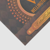 Papier Mousseline Nom de famille personnalisé de très bon goût (Détail)