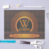 Papier Mousseline Nom de famille personnalisé de très bon goût (Artisanat)