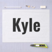 Papier Mousseline Nom de Kyle Mens, (Artisanat)