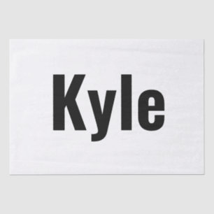Papier Mousseline Nom de Kyle Mens,