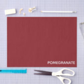 Papier Mousseline Nom de la couleur rouge de la grenade (Artisanat)