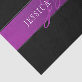 Papier Mousseline Nom élégant & Initiale/s monogrammée/s (Détail)