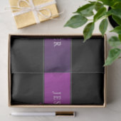Papier Mousseline Nom élégant & Initiale/s monogrammée/s (Cadeau)