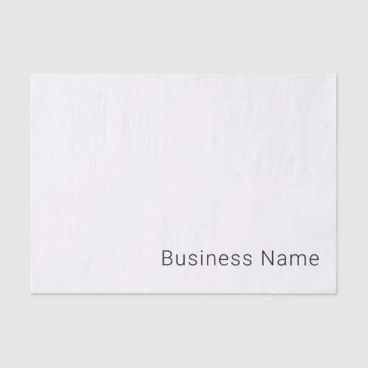 Papier Mousseline Nom modifiable minimal simple ou autre texte (Recto)