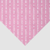 Papier Mousseline Nom personnalisé Joyeux Noël Typographie Candy Ros (Détail)