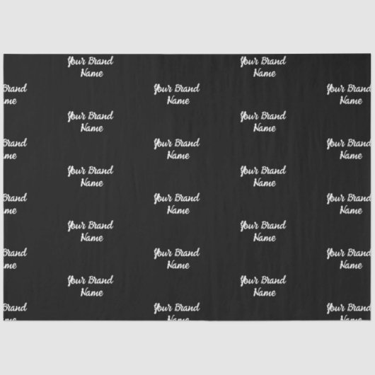 Papier Mousseline Nom personnalisé Monogram Business Tissu Paper (Recto)