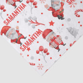 Papier Mousseline Nom personnalisé Noël Père Noël Motif (Détail)