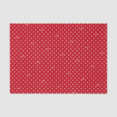 Papier Mousseline Nom sur points rouges et blancs à la mode (Recto)