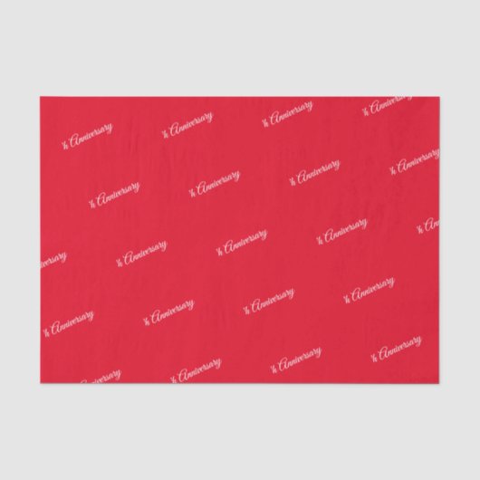 Papier Mousseline Noms do-it-yourself, Année Anniversaire, Script bl (Recto)
