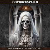 Papier Mousseline Nonne de négociation de la mort blanche - Dame des