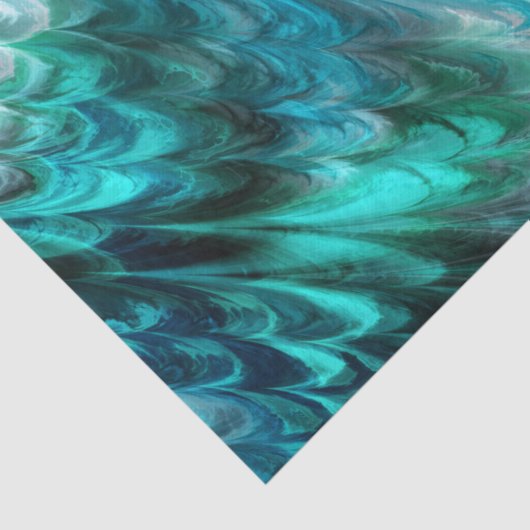 Papier Mousseline nonpareil kelpie turquoise : (Détail)