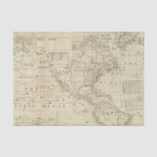 Papier Mousseline Nord composé et l'Amérique du Sud
