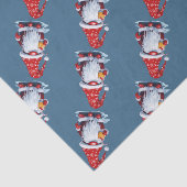 Papier Mousseline Nordic Gnome Tenant Un Cocktail Sucre de canne (Détail)