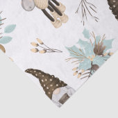 Papier Mousseline Nordic Noël Festive Gnomes et Moose (Détail)