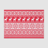Papier Mousseline Nordic Reindeer Ugly Christmas Sweat Party (Recto)