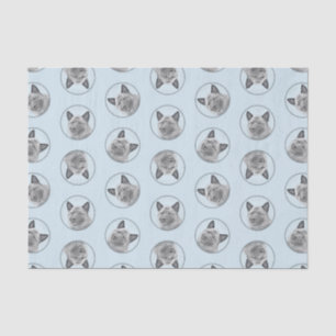 Papier Mousseline Norvégien Elkhound Peinture Cute Original Chien Ar