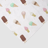 Papier Mousseline Nostalgale crème glacée Parlante fête d'anniversai (Détail)