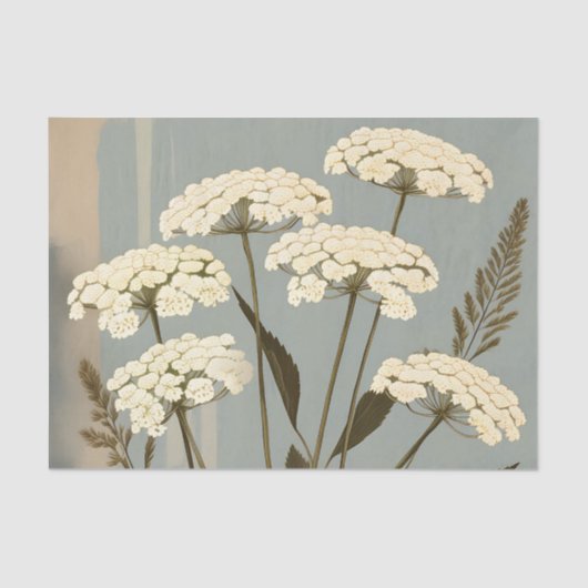 Papier Mousseline Nostalgic Yarrow Botanical (Recto)