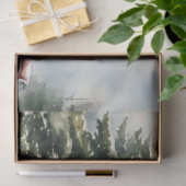 Papier Mousseline Nostalgique Arbre de Noël Charme Ferme (Cadeau)