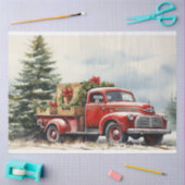 Papier Mousseline Nostalgique Arbre de Noël Charme Ferme (Artisanat)