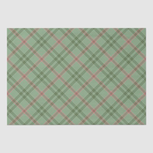 Papier Mousseline Nostalgique Noël Vert (Recto)