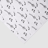 Papier Mousseline note de musique Motif Musique Thème Treble Clef (Détail)