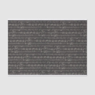 Papier Mousseline note de musique noire vintage Motif Musicien